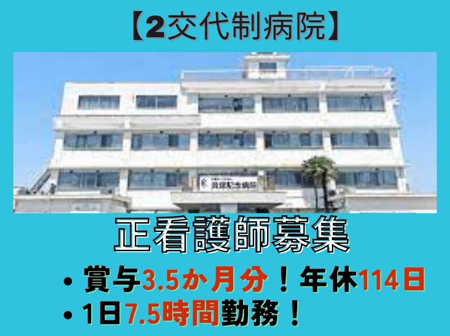 医療法人 徳洲会 貝塚記念病院の正社員 看護師 ケアミックス病院の求人情報イメージ1