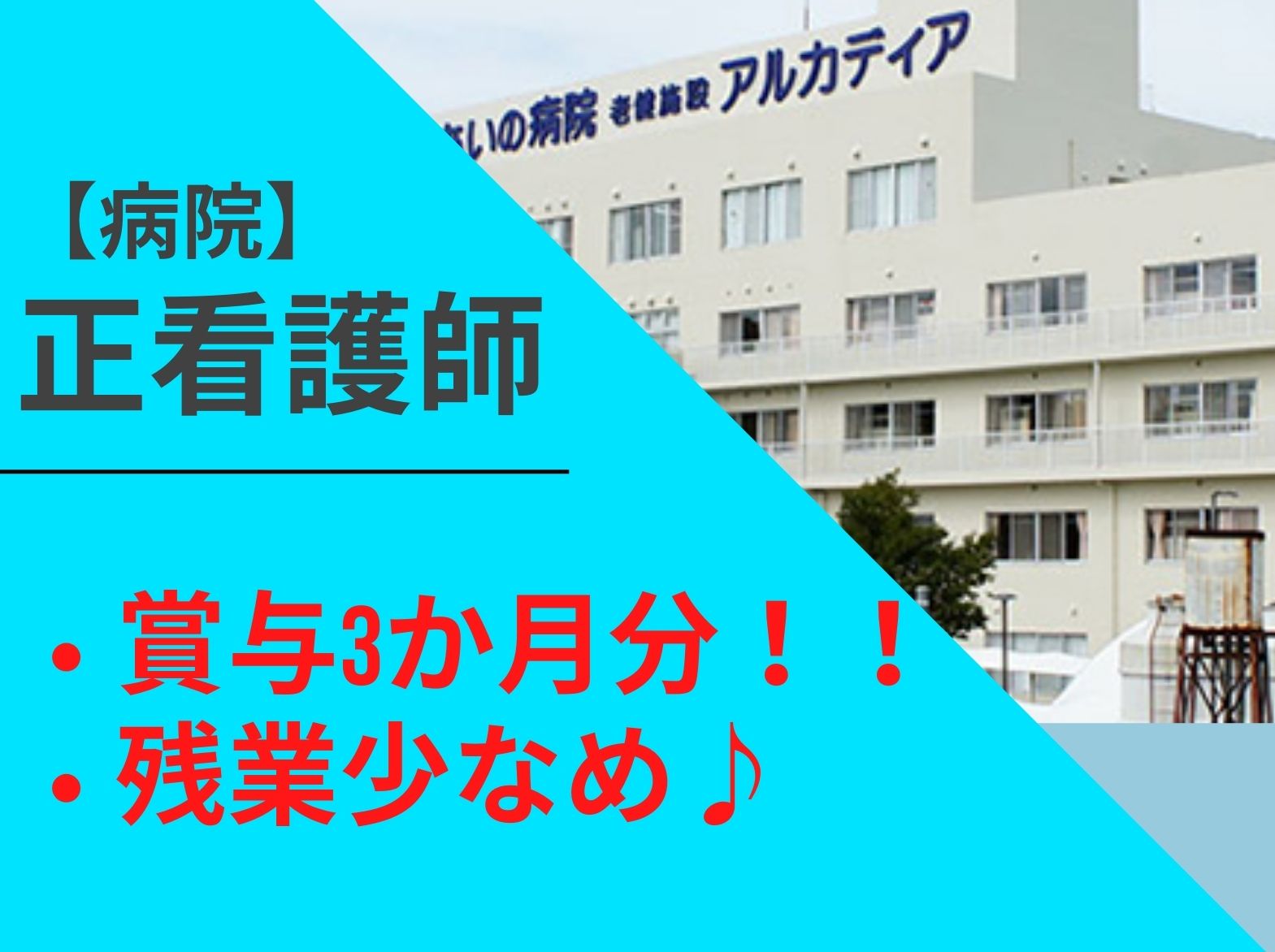 医療法人財団愛野会 あいの病院の正社員 看護師 病院（一般）の求人情報イメージ1