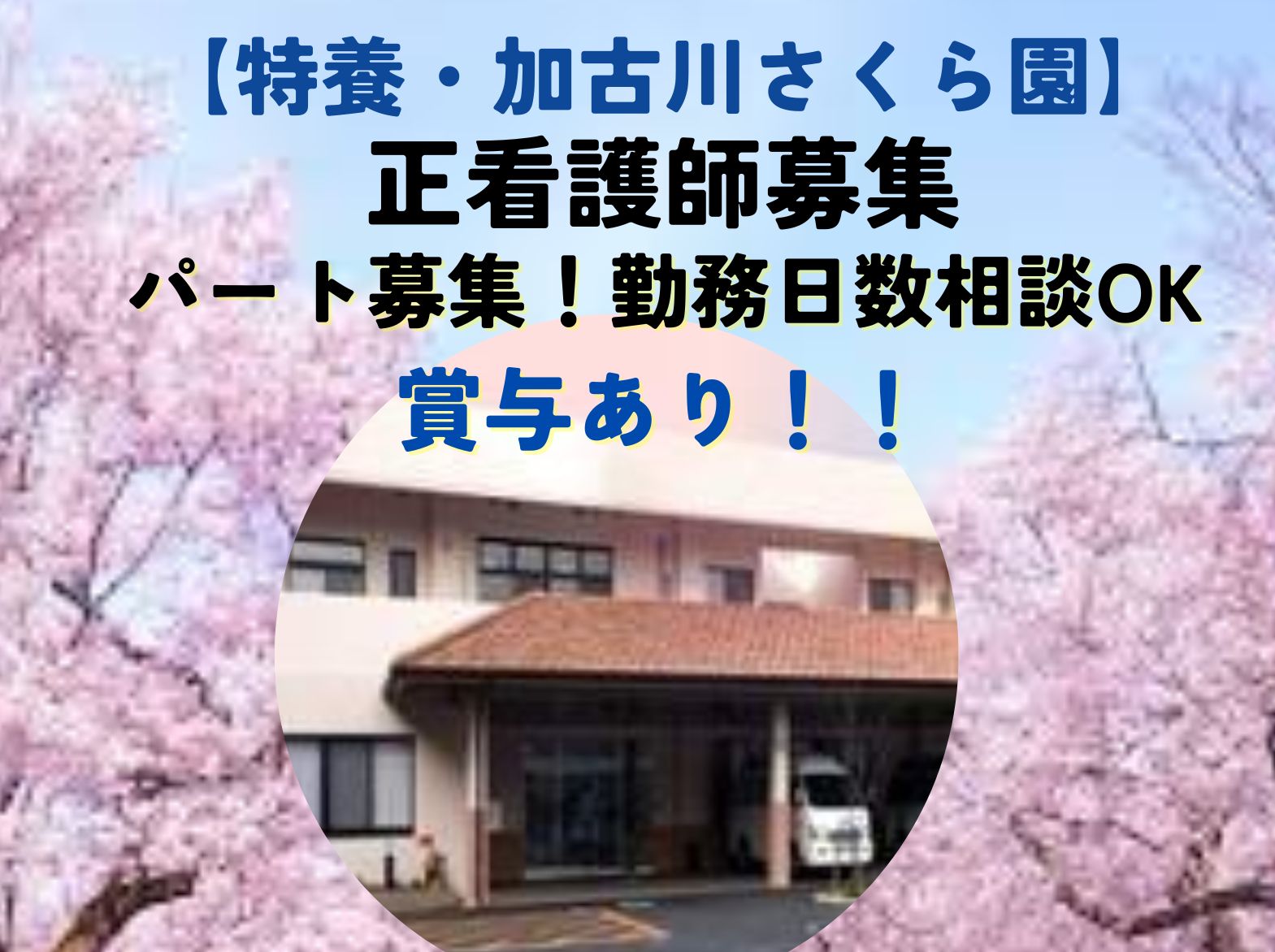 一般社団法人 日の出医療福祉グループ 加古川さくら園のパート・アルバイト 看護師の求人情報イメージ1